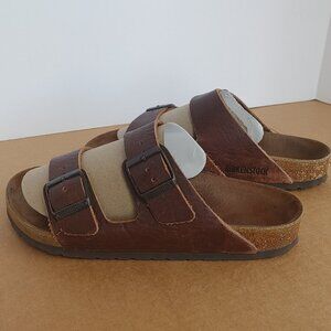 Birkenstock Brown Leather Sandals - Size 36